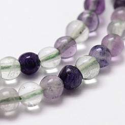 Natural Fluorite Bead Strands&nbsp;LS-G-D840-56-4mm-AB