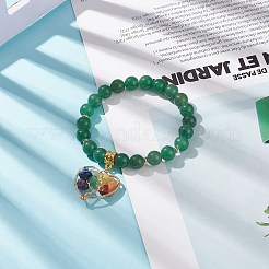 Natural Green Aventurine Stretch Bracelet&nbsp;BJEW-JB08747-04