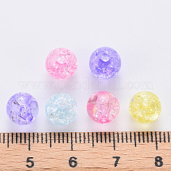 Transparent Crackle Acrylic Beads&nbsp;X-MACR-S370-G8mm