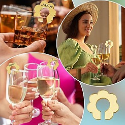 Acrylic Wine Glass Charms&nbsp;AJEW-FG0004-47C