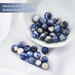 2 Strands Natural South Africa Sodalite Beads Strands&nbsp;G-BBC0001-02B