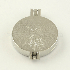 Rack Plating Brass Diffuser Locket Pendants&nbsp;KK-S656-P