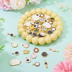 50 Pcs Alloy Enamel Pendants&nbsp;ENAM-TA0003-76