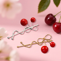8Pcs 2 Colors Alloy & Plastic Hair Bobby Pin&nbsp;PHAR-HY0001-05