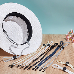 25Pcs 5 Colors Polyester Hat Flexible Removable Chin Cord&nbsp;FIND-ME0003-25