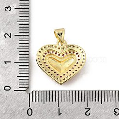 Brass Micro Pave Cubic Zirconia Pendants&nbsp;KK-Q066-18A-G