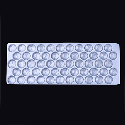 Transparent Glass Cabochons&nbsp;GGLA-R026-25mm-B