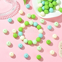Rubberized Style Opaque Acrylic Beads&nbsp;LS-MACR-CJC0009-02C