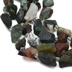 Raw Rough Natural Indian Agate Beads Strands&nbsp;GG-CBA0B77-A10-01