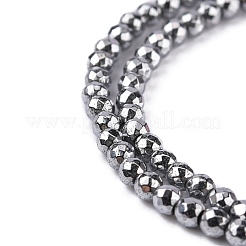 Non-Magnetic Synthetic Hematite Beads Strands&nbsp;G-G093-2mm