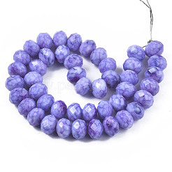 Opaque Baking Paint Glass Beads Strands&nbsp;EGLA-N006-009B-A11