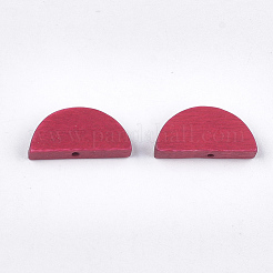 Painted Natural Wood Beads&nbsp;WOOD-T021-05A-02