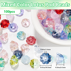 100Pcs Transparent Glass Beads&nbsp;GLAA-SP0001-04