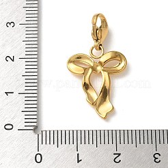 Bowknot 304 Stainless Steel Pendant Decorations&nbsp;STAS-G352-17G