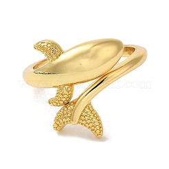 Rack Plating Brass Cuff Rings for Women&nbsp;RJEW-G325-04B-G