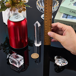 Natural Quartz Crystal Hexagon Prism Home Display Decoration&nbsp;AJEW-WH0796-14