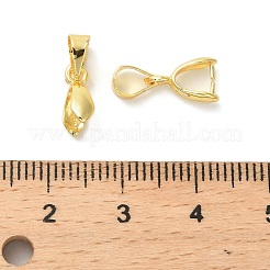 Rack Plating Brass Snap on Bails&nbsp;KK-R211-03G