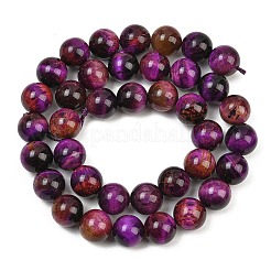 Natural Tiger Eye Beads Strands&nbsp;G-B133-A02-10mm-01