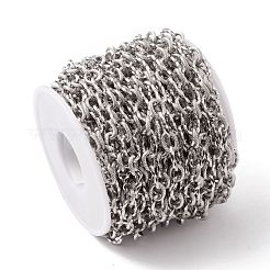 Tarnish Resistant 304 Stainless Steel Twist Oval Link Chains&nbsp;CHS-E022-01P