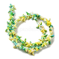 Synthetic Turquoise Dyed Beads Strands&nbsp;G-P507-04G