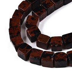 Natural Mahogany Obsidian Beads Strands&nbsp;G-T139-8x8-40A