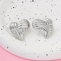 304 Stainless Steel Stud Earrings for Women&nbsp;EJEW-K306-03P