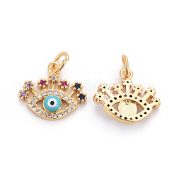 Brass Micro Pave Cubic Zirconia Charms&nbsp;LS-ZIRC-L070-47G