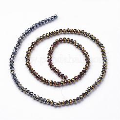 Electroplate Glass Beads Strands&nbsp;EGLA-D020-4x3mm-37