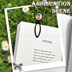 DIY Oval & Flat Round with Flower Bookmark Making Kits&nbsp;DIY-SC0032-06