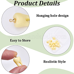 20Pcs Opaque Resin Pendants&nbsp;FIND-SC0023-17