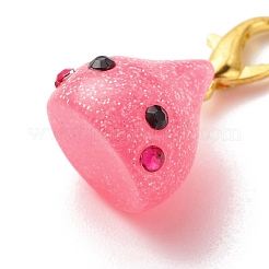 Resin Teardrop Pendant Decorations&nbsp;HJEW-JM00707