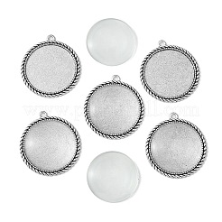DIY Blank Tibetan Style Alloy Pendants Making Kit&nbsp;DIY-FS0005-80E