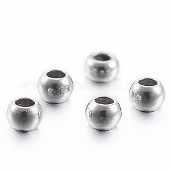 Tarnish Resistant 304 Stainless Steel Beads&nbsp;STAS-H394-08P
