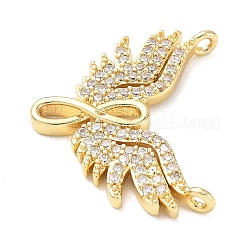 Brass Micro Pave Cubic Zirconia Pendants&nbsp;KK-D357-30G