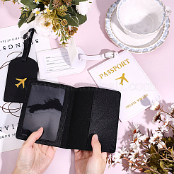 8Pcs 2 Colors PU Leather Luggage Tag and Passport Cover Sets&nbsp;AJEW-GO0002-74