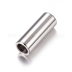 Tarnish Resistant 304 Stainless Steel Magnetic Clasps with Glue-in Ends&nbsp;STAS-K006-07C