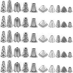 100Pcs 10 Styles Alloy Bead Cone&nbsp;FIND-SP0003-54