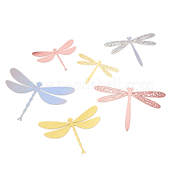 12Sets 6 Style PVC 3D Imitation Hollow Out Dragonfly Wall Stickers&nbsp;DIY-CF0001-04