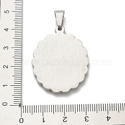 304 Stainless Steel Pendants&nbsp;STAS-Q343-06A-P