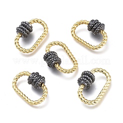 Brass Screw Carabiner Lock Charms&nbsp;KK-Q764-01