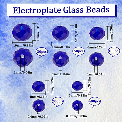 Electroplate Glass Beads Strands&nbsp;EGLA-SC0001-25A