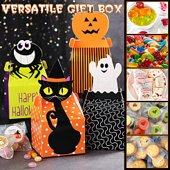 32Pcs 4 Styles Halloween Themed Paper Candy Boxes&nbsp;CON-BC0007-04