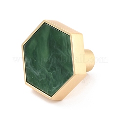 Hexagon with Marble Pattern Brass Box Handles & Knobs&nbsp;DIY-P054-C05
