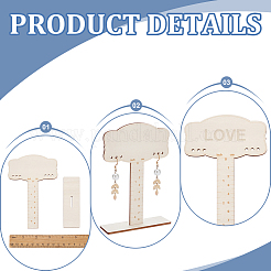 1 Set Wooden Earring Display Stands&nbsp;EDIS-BC0001-03