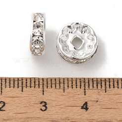 Brass Rhinestone Spacer Beads&nbsp;RB-A014-Z10mm-01S-NF