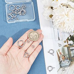 24Pcs 4 Styles 304 Stainless Steel Spring Ring Clasps&nbsp;STAS-GO0001-22