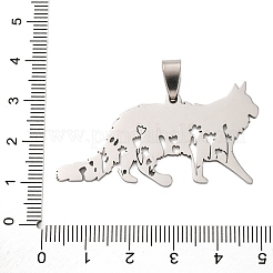 201 Stainless Steel Pendants&nbsp;STAS-V013-13P