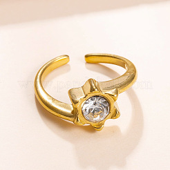 304 Stainless Steel Cuff Open Rings&nbsp;WG3E739-01