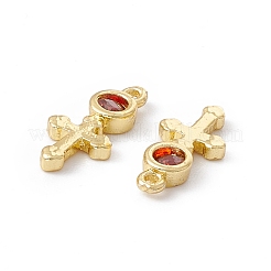 Brass Micro Pave Cubic Zirconia Pendants&nbsp;ZIRC-H124-05G