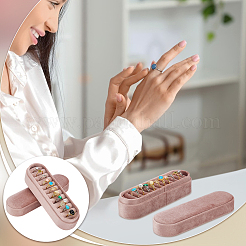 Velvet Jewelry Ring Organizer Storage Boxes&nbsp;CON-WH0115-11A